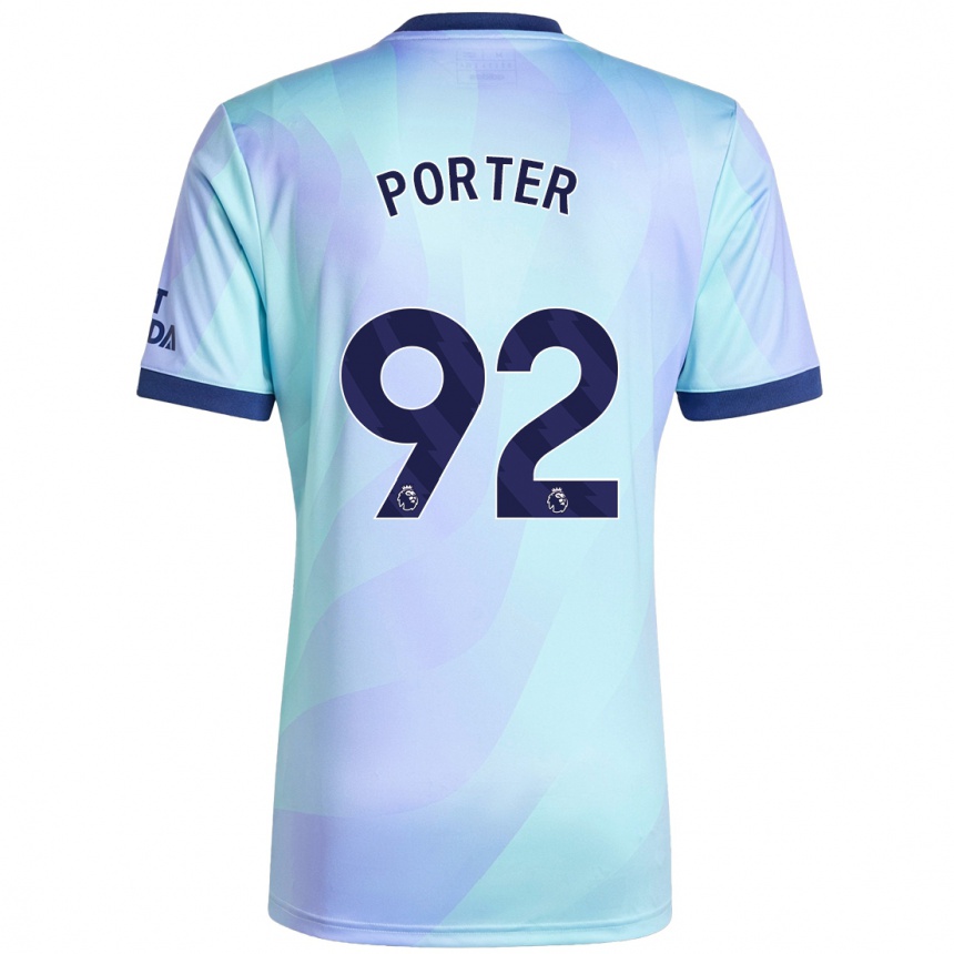 Men Football Jack Porter #92 Aqua Third Jersey 2024/25 T-Shirt Uk