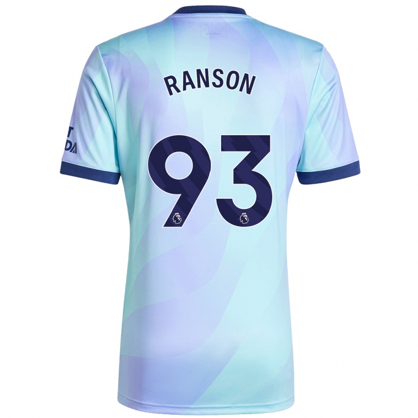 Men Football Khari Ranson #93 Aqua Third Jersey 2024/25 T-Shirt Uk