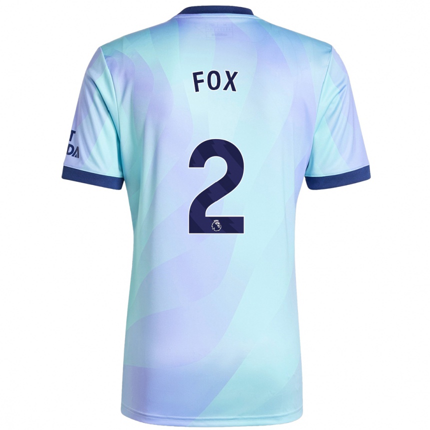 Men Football Emily Fox #2 Aqua Third Jersey 2024/25 T-Shirt Uk