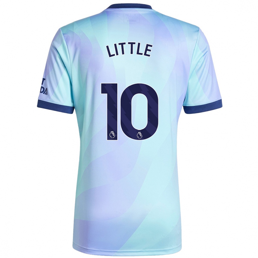 Men Football Kim Little #10 Aqua Third Jersey 2024/25 T-Shirt Uk