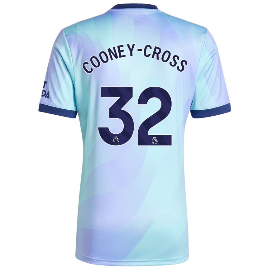 Men Football Kyra Cooney-Cross #32 Aqua Third Jersey 2024/25 T-Shirt Uk