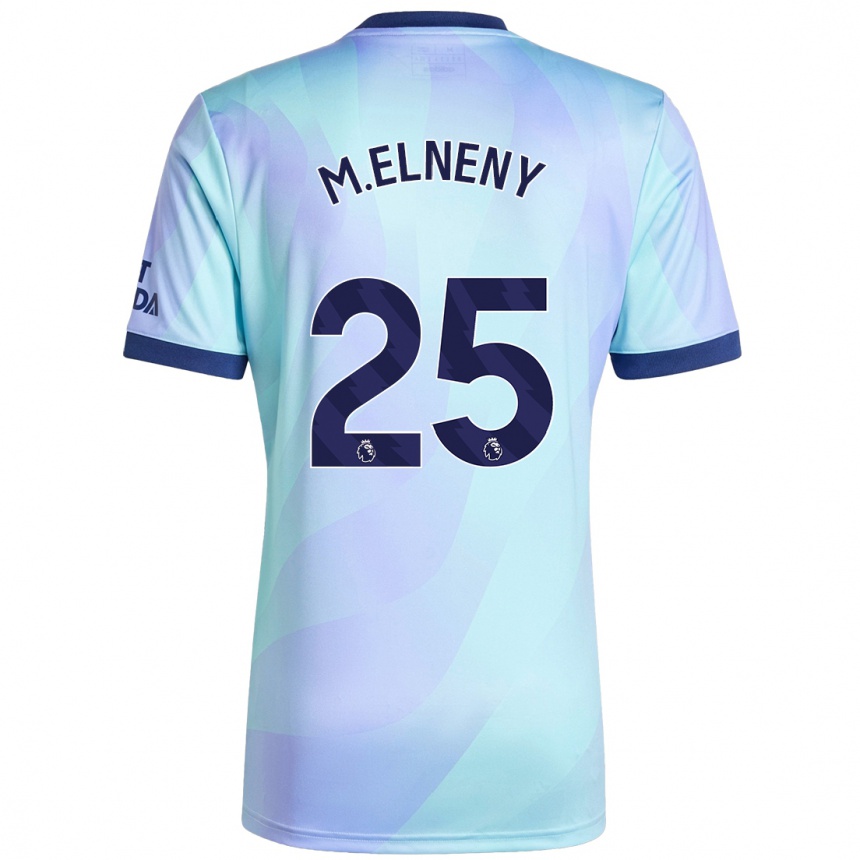 Men Football Mohamed Elneny #25 Aqua Third Jersey 2024/25 T-Shirt Uk