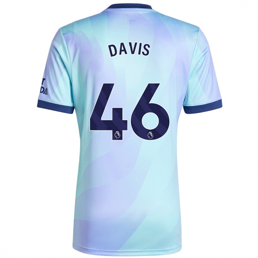 Men Football Timi Davis #46 Aqua Third Jersey 2024/25 T-Shirt Uk