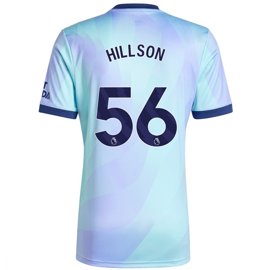 Men Football James Hillson #56 Aqua Third Jersey 2024/25 T-Shirt Uk