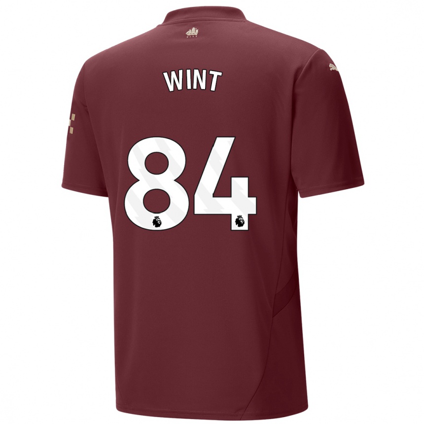 Men Football Jack Wint #84 Maroon Third Jersey 2024/25 T-Shirt Uk