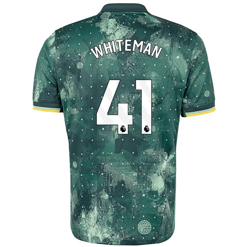 Men Football Alfie Whiteman #41 Mint Green Third Jersey 2024/25 T-Shirt Uk