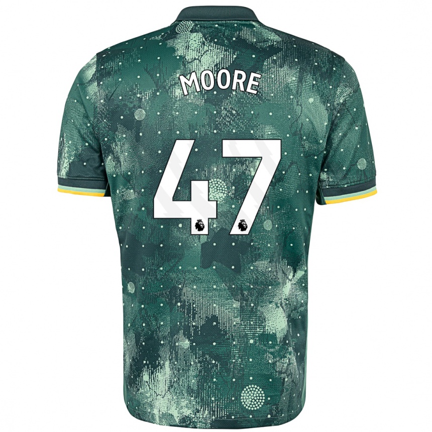 Men Football Mikey Moore #47 Mint Green Third Jersey 2024/25 T-Shirt Uk