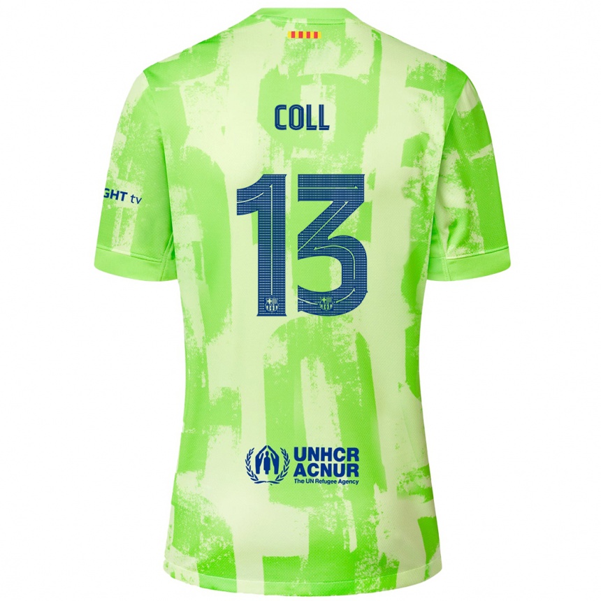 Men Football Cata Coll #13 Lime Third Jersey 2024/25 T-Shirt Uk