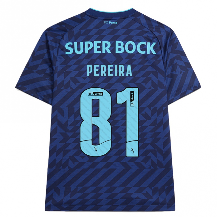 Men Football Martim Pereira #81 Navy Blue Third Jersey 2024/25 T-Shirt Uk