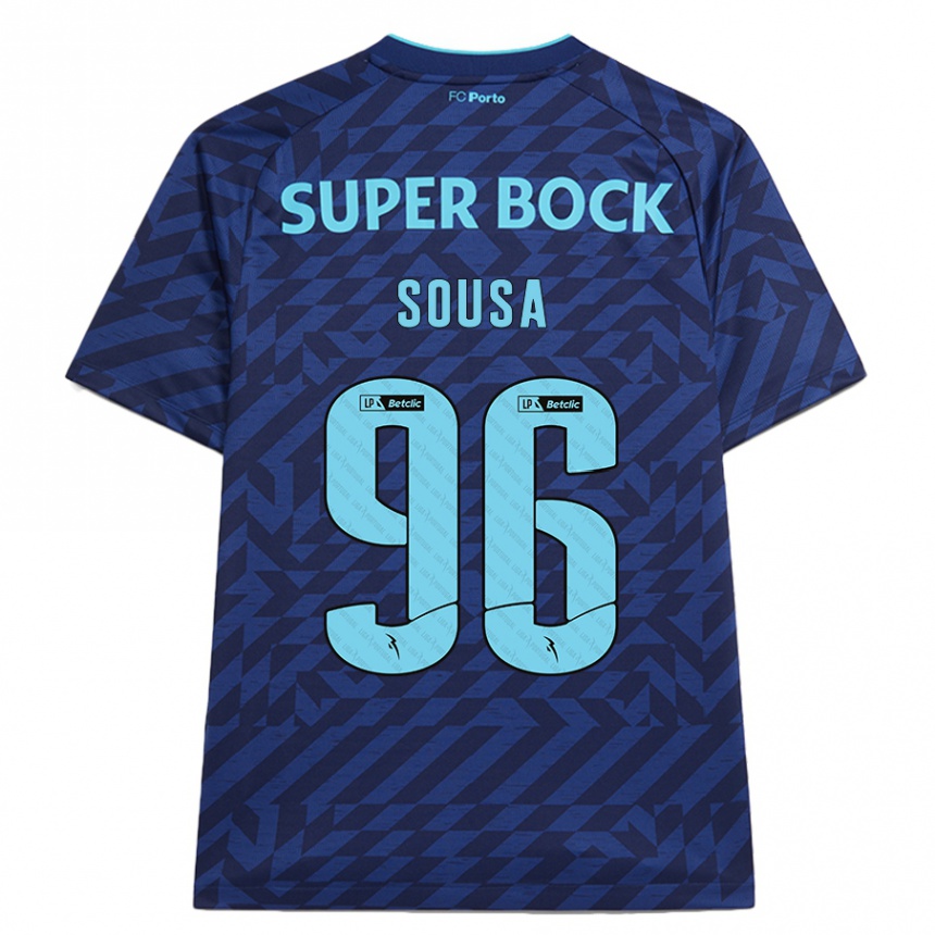 Men Football Filipe Sousa #96 Navy Blue Third Jersey 2024/25 T-Shirt Uk