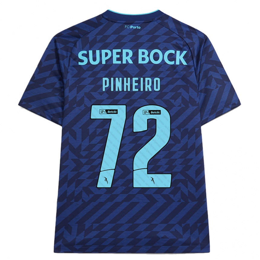 Men Football Rodrigo Pinheiro #72 Navy Blue Third Jersey 2024/25 T-Shirt Uk