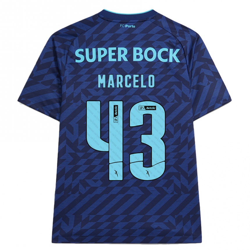 Men Football Joao Marcelo #43 Navy Blue Third Jersey 2024/25 T-Shirt Uk