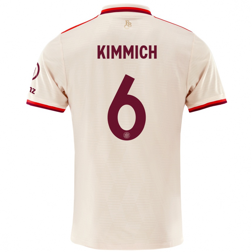 Men Football Joshua Kimmich #6 Linen Third Jersey 2024/25 T-Shirt Uk