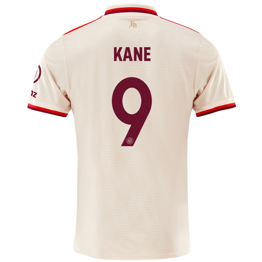 Men Football Harry Kane #9 Linen Third Jersey 2024/25 T-Shirt Uk