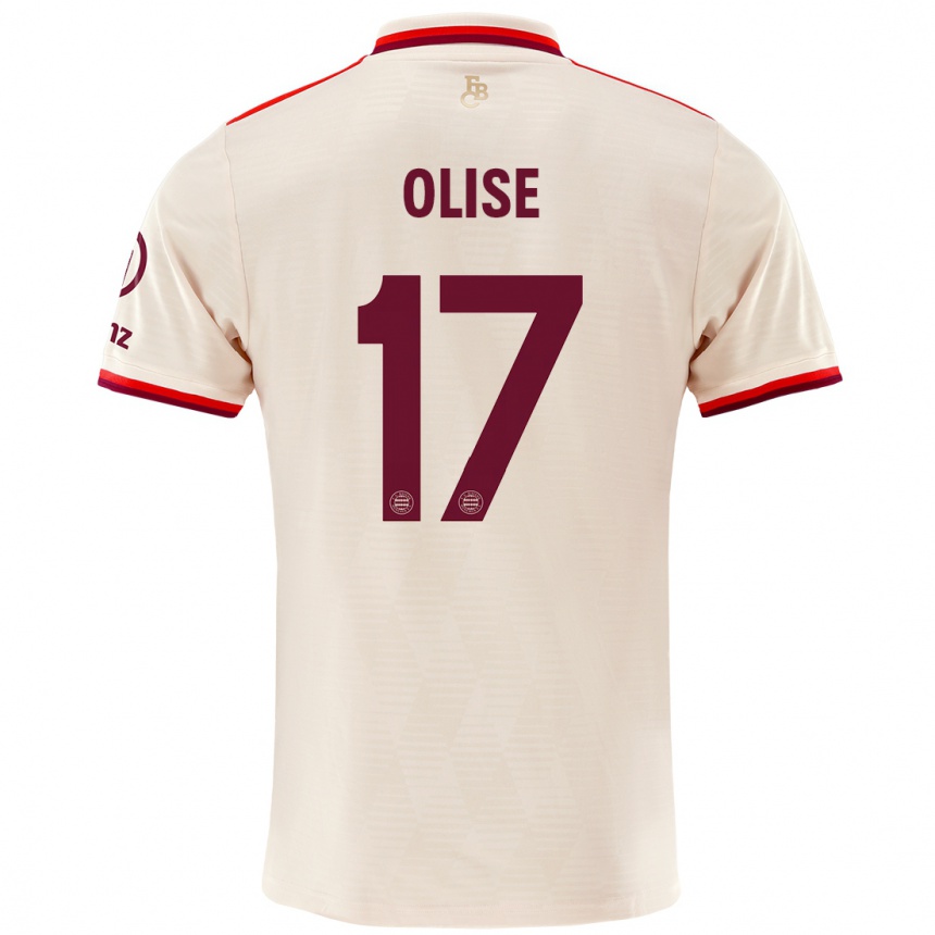 Men Football Michael Olise #17 Linen Third Jersey 2024/25 T-Shirt Uk