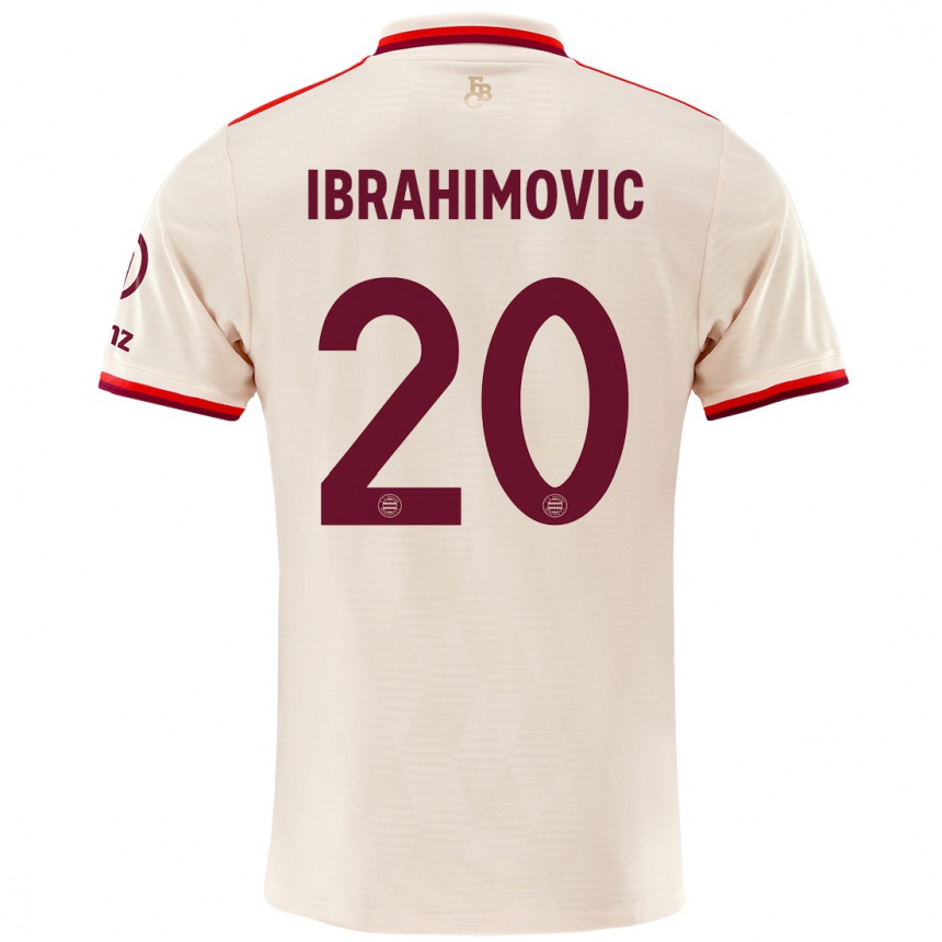 Men Football Arijon Ibrahimovic #20 Linen Third Jersey 2024/25 T-Shirt Uk