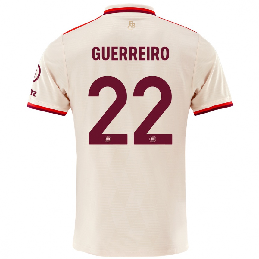 Men Football Raphaël Guerreiro #22 Linen Third Jersey 2024/25 T-Shirt Uk