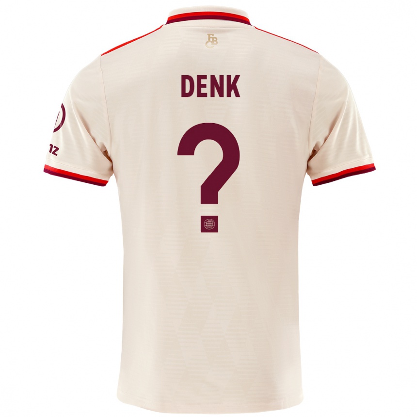 Men Football Luca Denk #0 Linen Third Jersey 2024/25 T-Shirt Uk