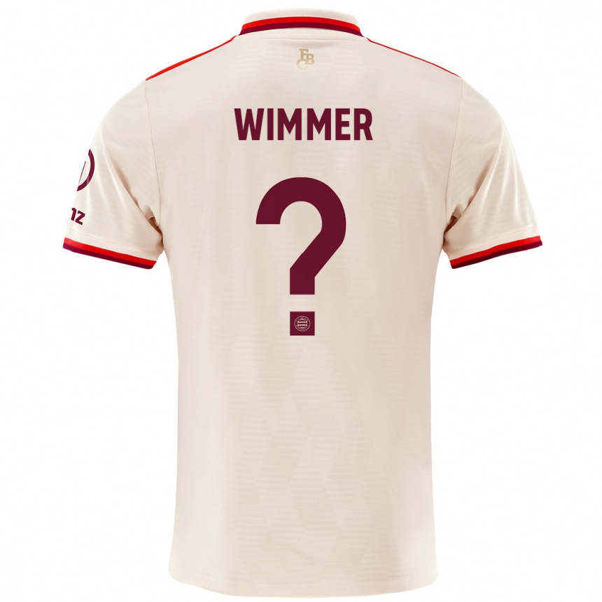 Men Football Benedikt Wimmer #0 Linen Third Jersey 2024/25 T-Shirt Uk