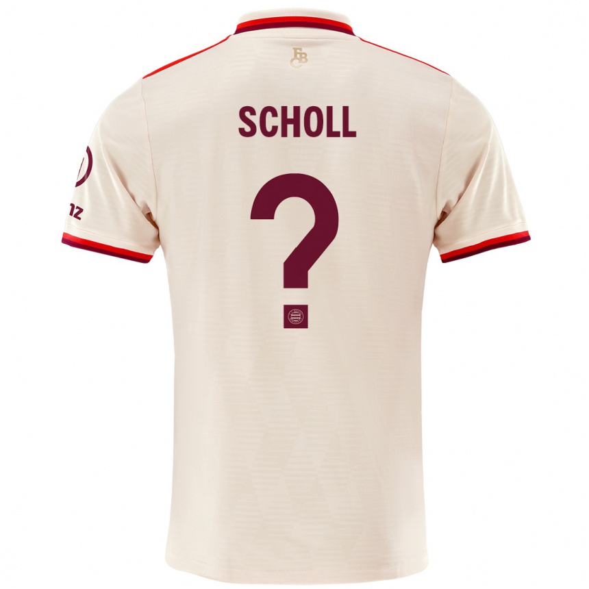 Men Football Paul Scholl #0 Linen Third Jersey 2024/25 T-Shirt Uk