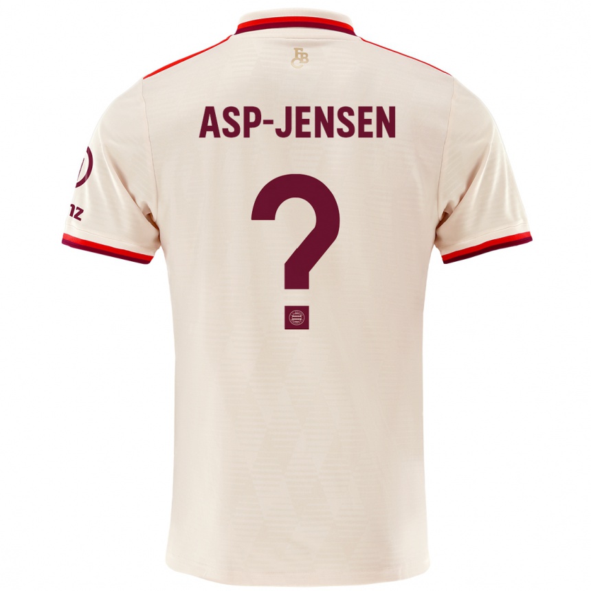 Men Football Jonathan Asp-Jensen #0 Linen Third Jersey 2024/25 T-Shirt Uk