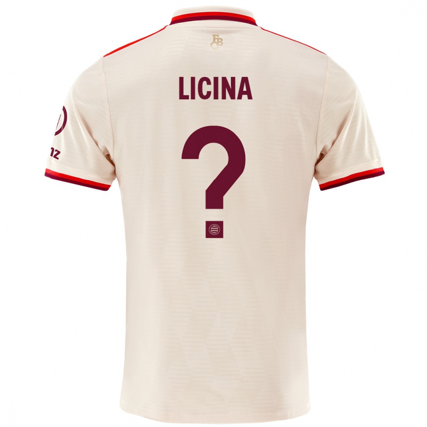 Men Football Adin Licina #0 Linen Third Jersey 2024/25 T-Shirt Uk