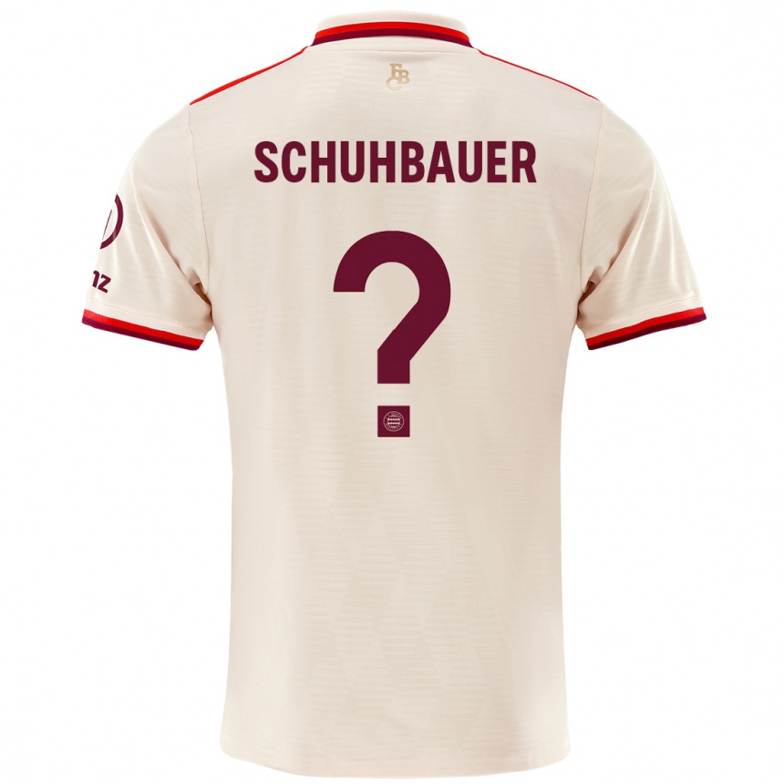 Men Football Maximilian Schuhbauer #0 Linen Third Jersey 2024/25 T-Shirt Uk