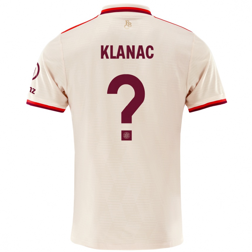 Men Football Leon Klanac #0 Linen Third Jersey 2024/25 T-Shirt Uk