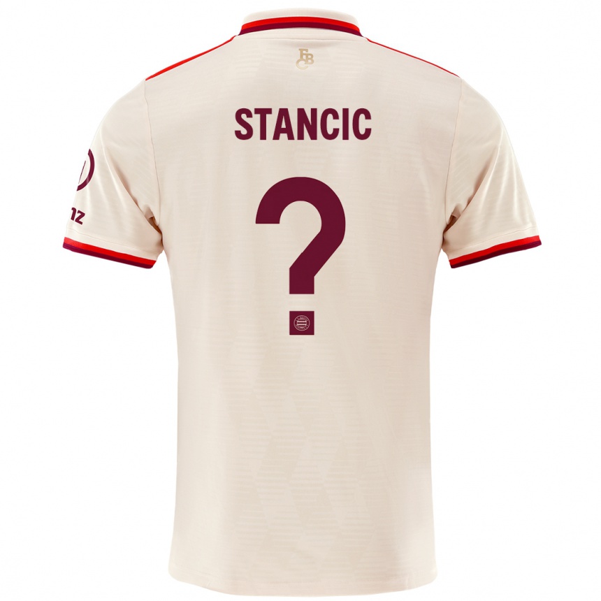 Men Football Luca Stancic #0 Linen Third Jersey 2024/25 T-Shirt Uk