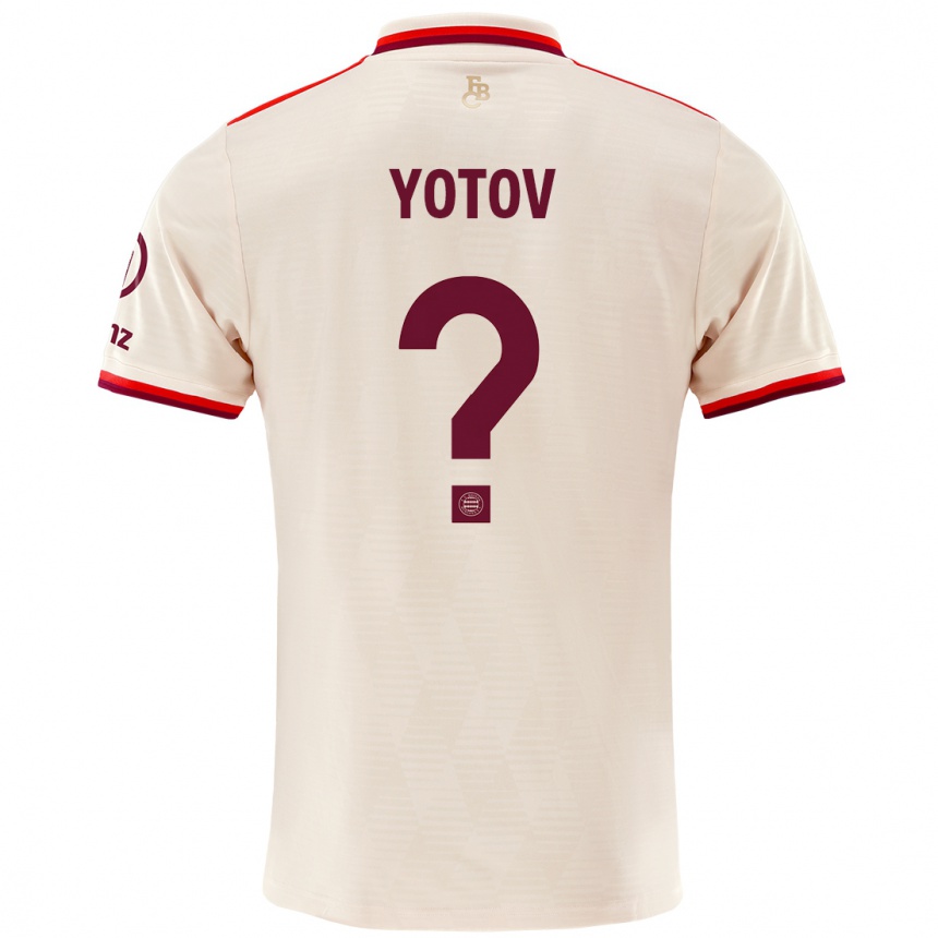 Men Football Valentin Yotov #0 Linen Third Jersey 2024/25 T-Shirt Uk