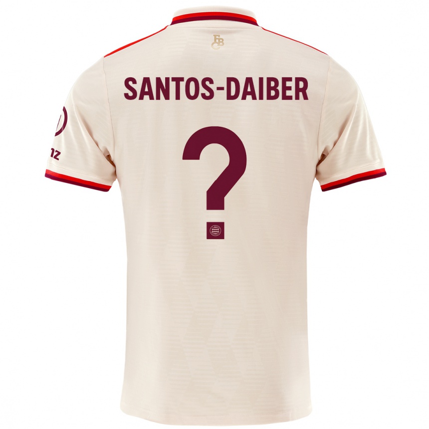 Men Football David Santos-Daiber #0 Linen Third Jersey 2024/25 T-Shirt Uk