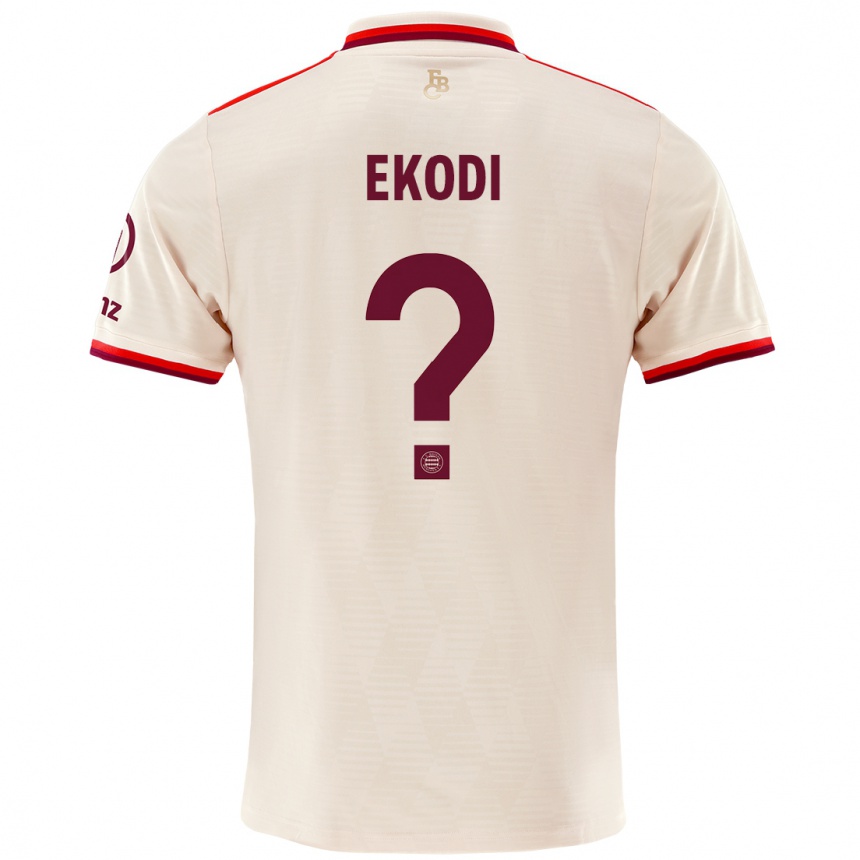 Men Football Michel Ekodi #0 Linen Third Jersey 2024/25 T-Shirt Uk