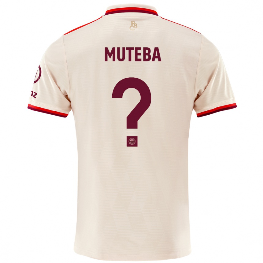 Men Football Elias Muteba #0 Linen Third Jersey 2024/25 T-Shirt Uk