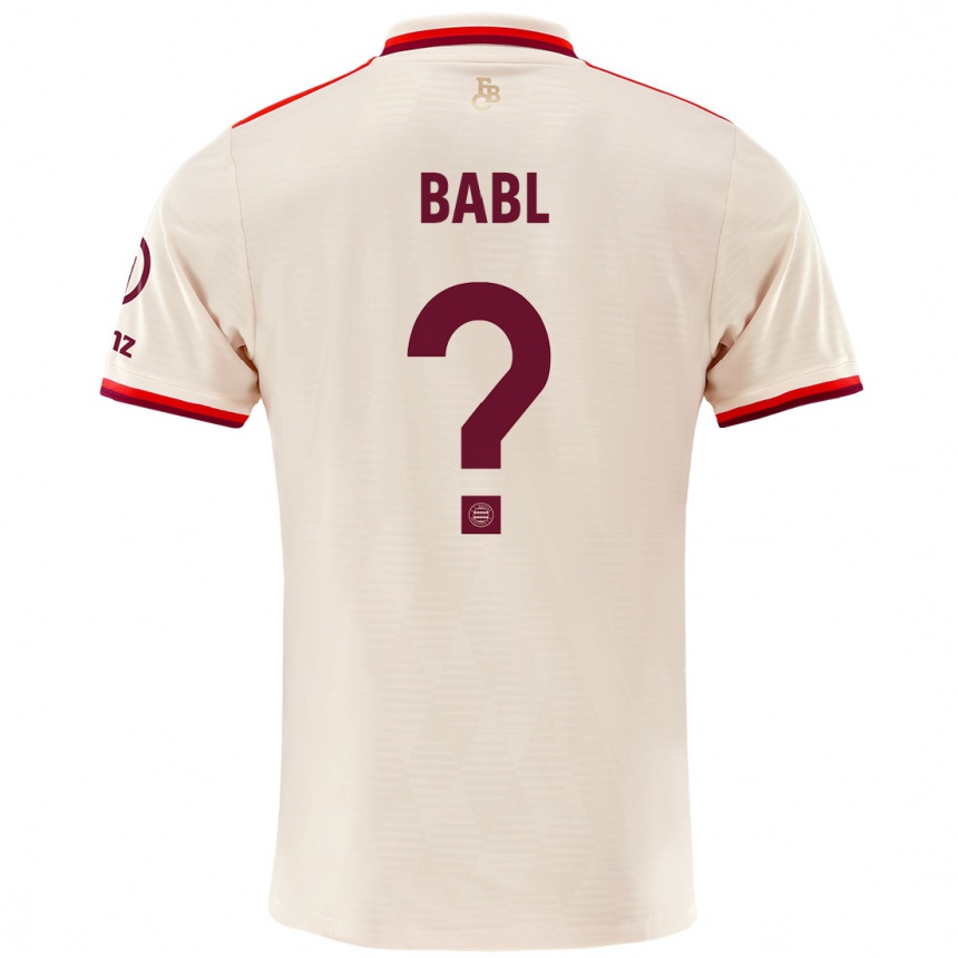 Men Football Luca Babl #0 Linen Third Jersey 2024/25 T-Shirt Uk