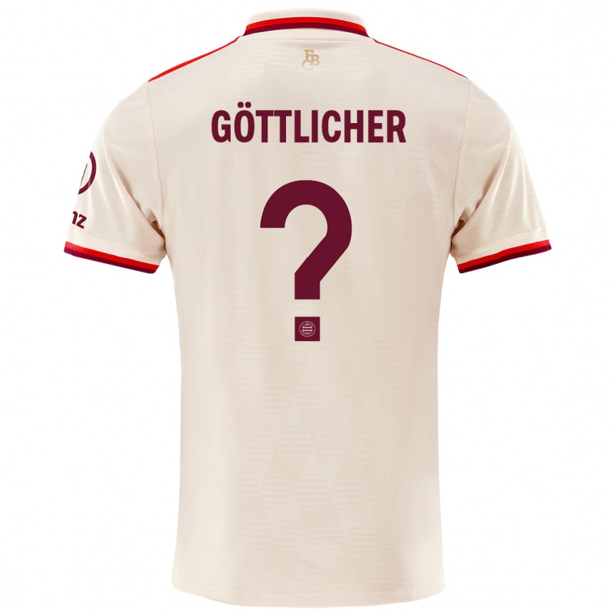 Men Football Moritz Göttlicher #0 Linen Third Jersey 2024/25 T-Shirt Uk