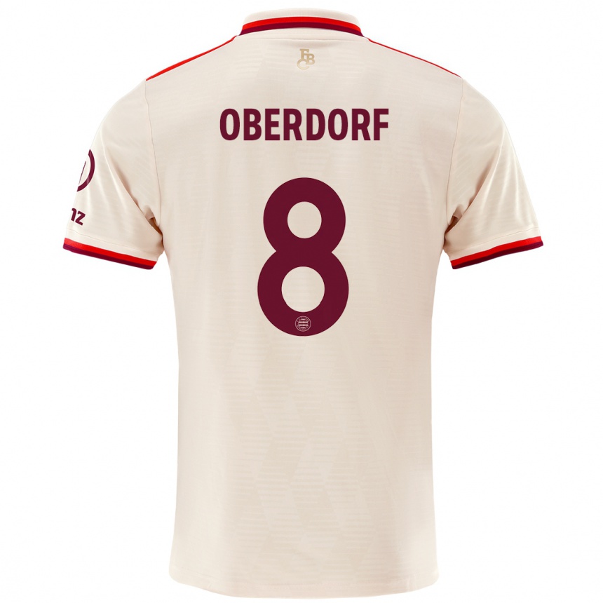 Men Football Lena Oberdorf #8 Linen Third Jersey 2024/25 T-Shirt Uk