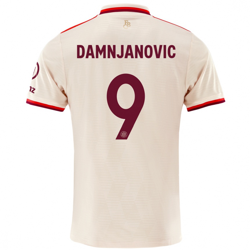 Men Football Jovana Damnjanovic #9 Linen Third Jersey 2024/25 T-Shirt Uk