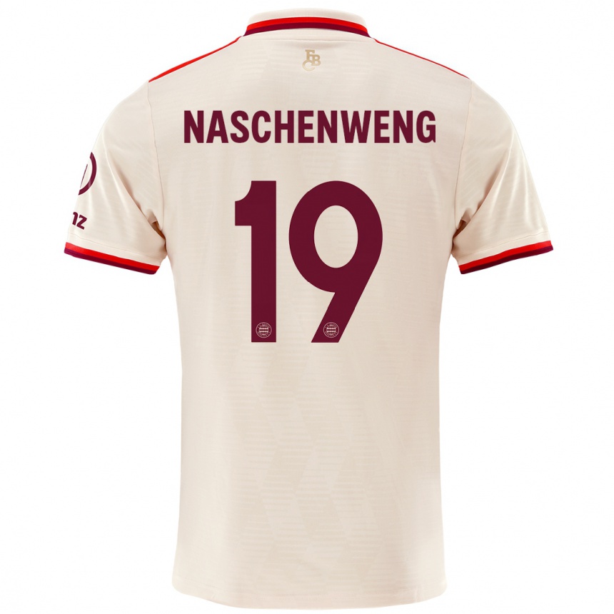 Men Football Katharina Naschenweng #19 Linen Third Jersey 2024/25 T-Shirt Uk