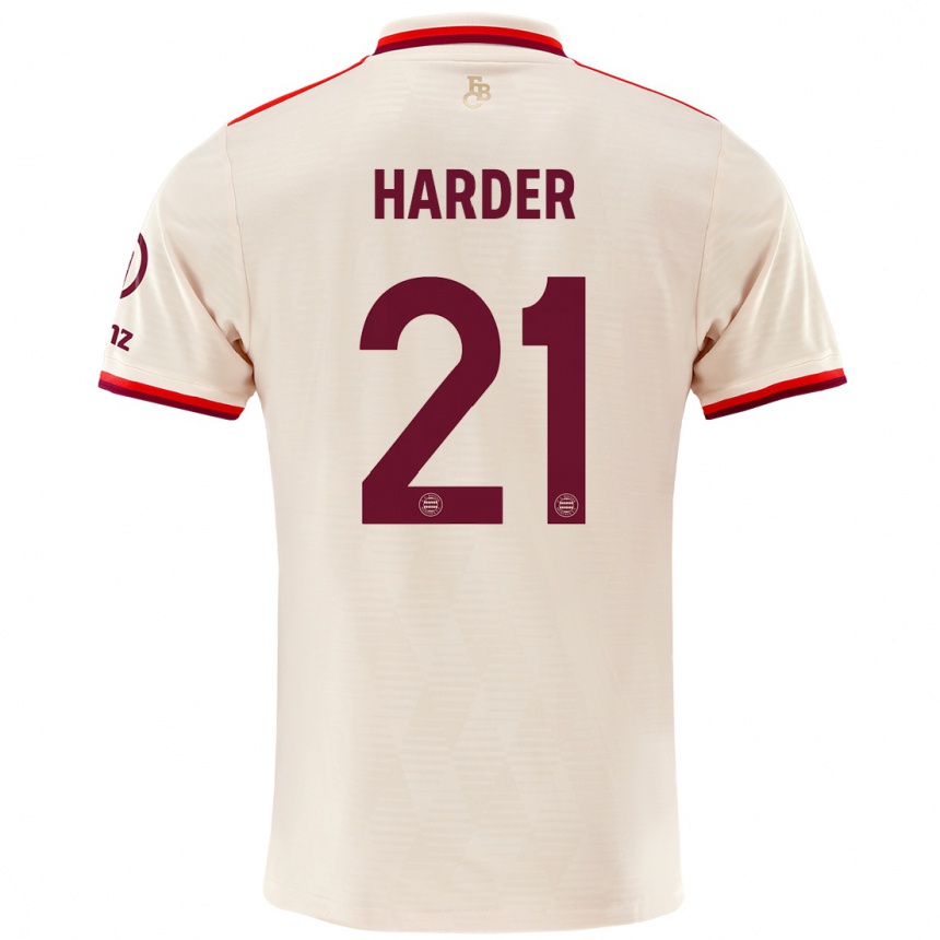 Men Football Pernille Harder #21 Linen Third Jersey 2024/25 T-Shirt Uk