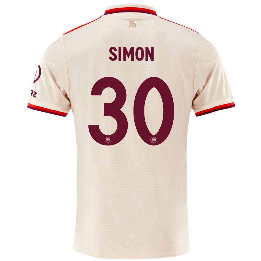 Men Football Carolin Simon #30 Linen Third Jersey 2024/25 T-Shirt Uk