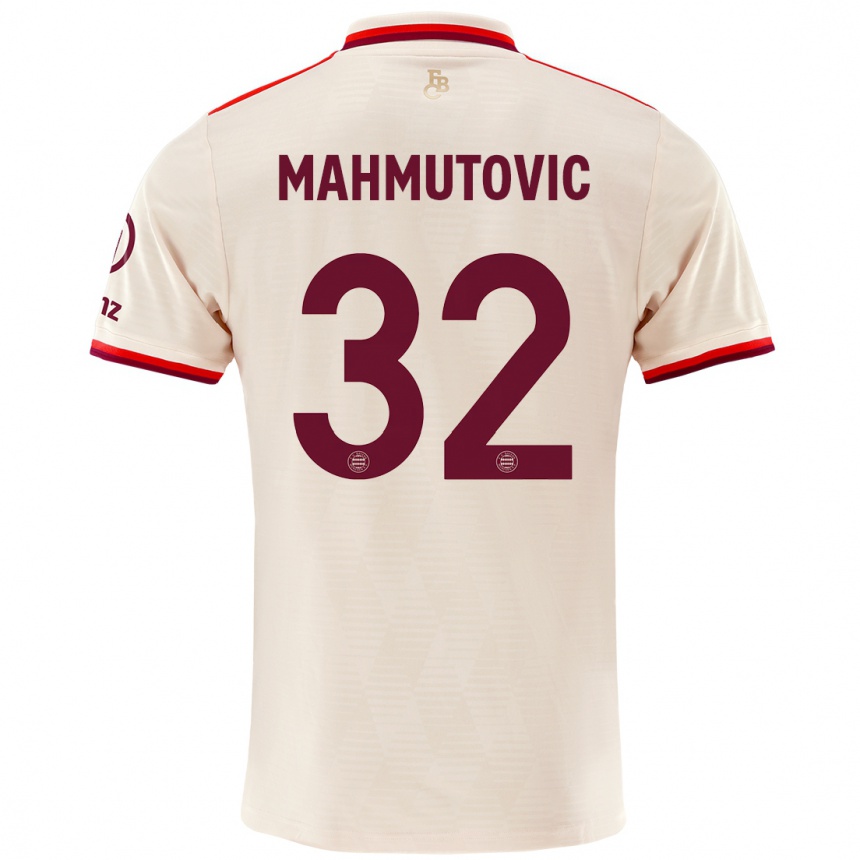 Men Football Ena Mahmutovic #32 Linen Third Jersey 2024/25 T-Shirt Uk