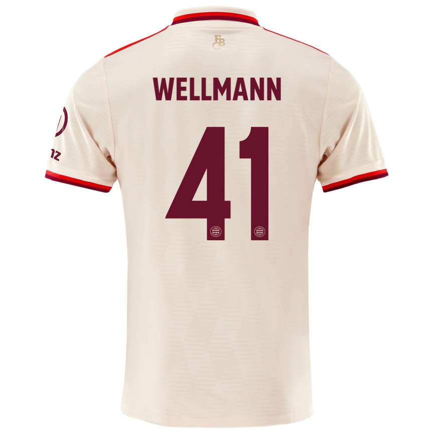 Men Football Anna Wellmann #41 Linen Third Jersey 2024/25 T-Shirt Uk