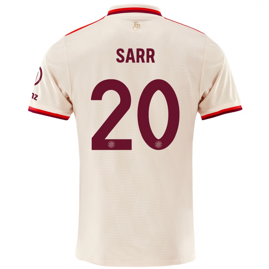 Men Football Bouna Sarr #20 Linen Third Jersey 2024/25 T-Shirt Uk