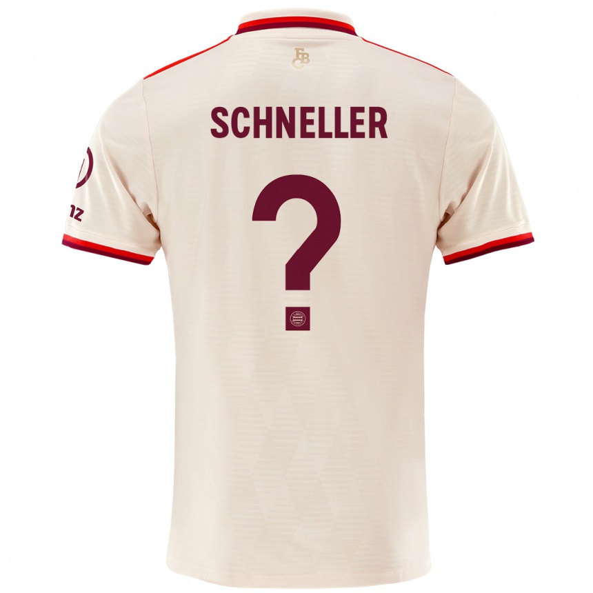 Men Football Lukas Schneller #0 Linen Third Jersey 2024/25 T-Shirt Uk