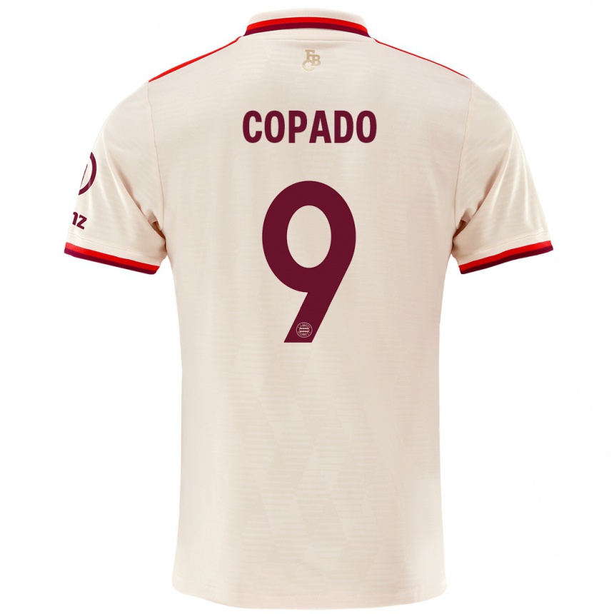 Men Football Lucas Copado #9 Linen Third Jersey 2024/25 T-Shirt Uk