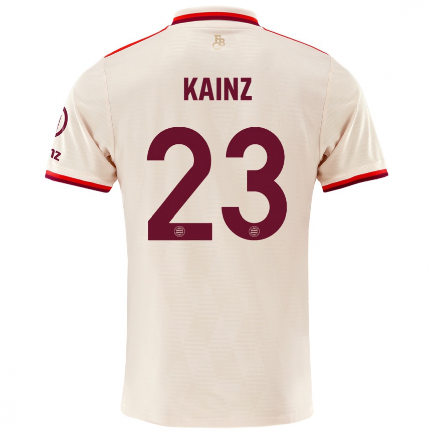 Men Football Manuel Kainz #23 Linen Third Jersey 2024/25 T-Shirt Uk