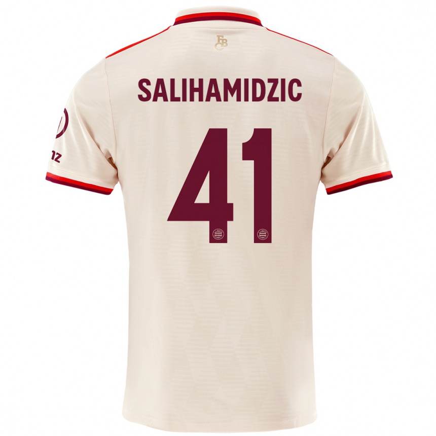 Men Football Nick Salihamidzic #41 Linen Third Jersey 2024/25 T-Shirt Uk