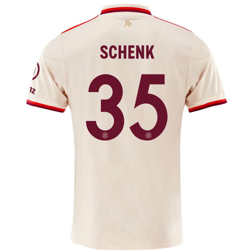 Men Football Johannes Schenk #35 Linen Third Jersey 2024/25 T-Shirt Uk