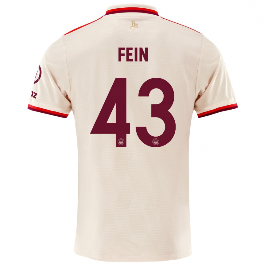 Men Football Adrian Fein #43 Linen Third Jersey 2024/25 T-Shirt Uk