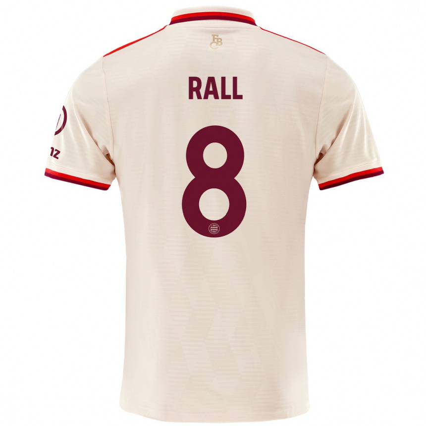 Men Football Maximiliane Rall #8 Linen Third Jersey 2024/25 T-Shirt Uk